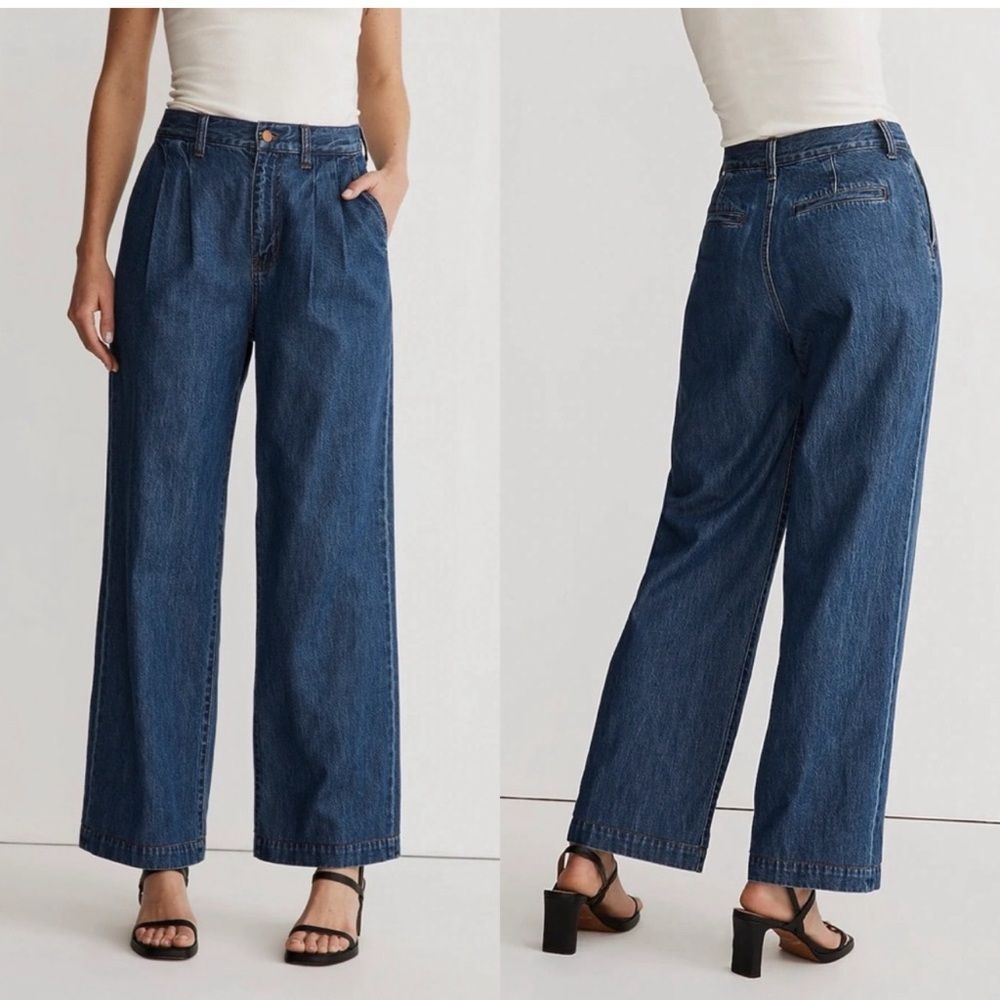 Madewell The Harlow Wide-Leg Jean in Fairson Wash